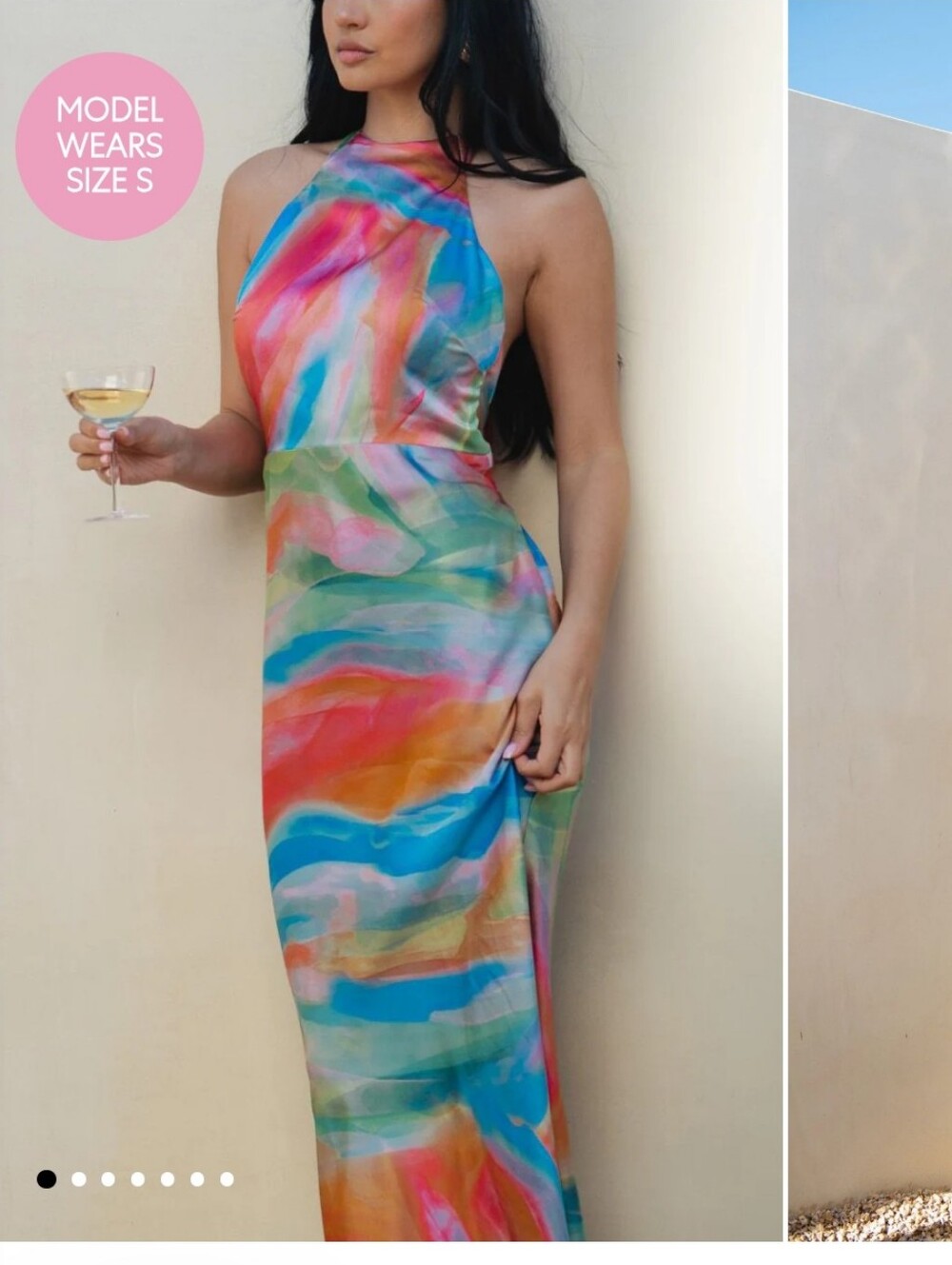 SHOW ME YOUR MUMU JESSA Multi-Color Halter Maxi Dress